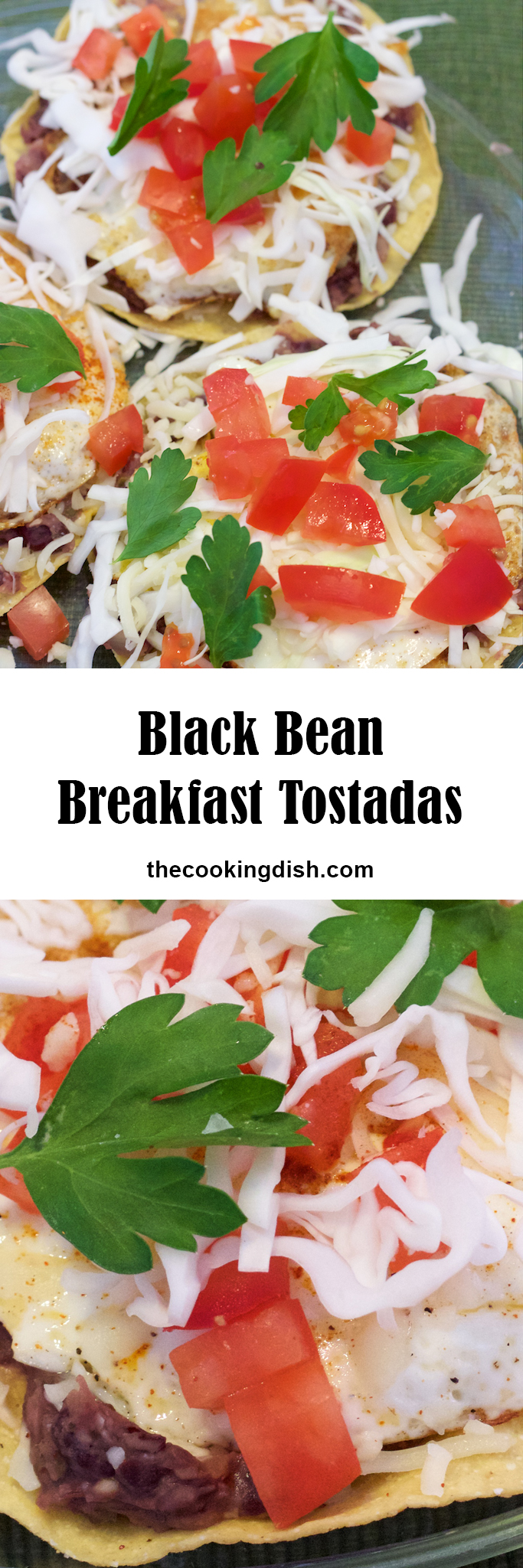 Black Bean Breakfast Tostadas are super fast and easy! And they're delicious!