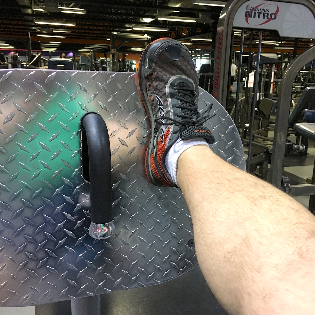 Altra shoes on leg day